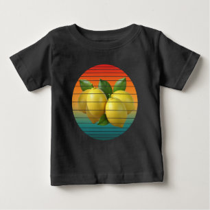 Vintage-Traubenfrüchte gesunde vegane Lebensmittel Baby T-shirt