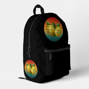 Vintage-Traubenfrüchte gesunde vegane Lebensmittel Bedruckter Rucksack