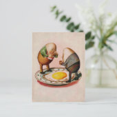 Vintage traurige Eier Postkarte (Stehend Vorderseite)