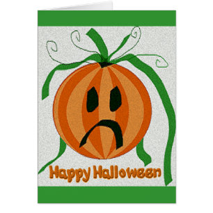 Vintage trauriger Jack o' Lantern