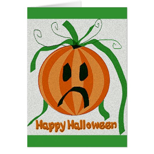 Vintage trauriger Jack o' Lantern (Vorne)