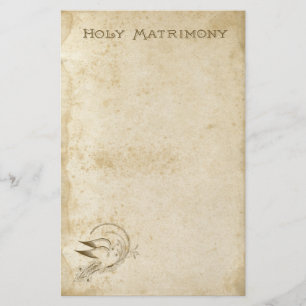 Vintage Trauung mit Doves Stationery Paper Briefpapier