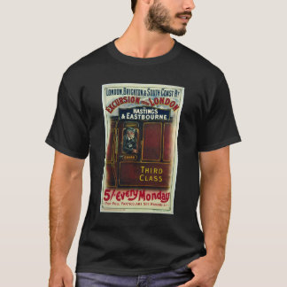 Vintage Travel Advert Poster T - Shirt London