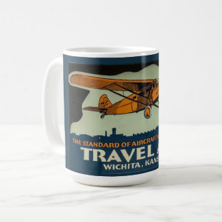 Vintage Travel Air Maschine, Wichita die Luft Haup Kaffeetasse