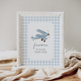 Vintage Travel Airplane Baby Shower bevorzugt Unte Poster