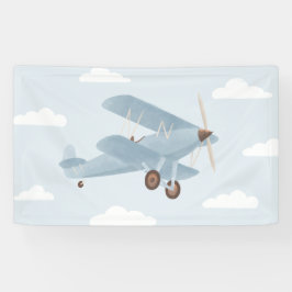 Vintage Travel Airplane Geburtstag Banner