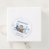 Vintage Travel Airplane Geburtstagsparty Geschenkanhänger (Beispiel)