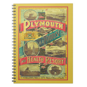 Vintage Travel and Tourist Guide England Notizblock