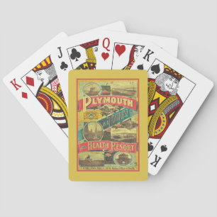 Vintage Travel and Tourist Guide England Spielkarten