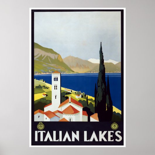 Vintage Travel Art Deco Poster (Vorne)