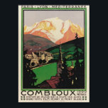 Vintage Travel Art Deco Poster Combloux, Frankreic<br><div class="desc">Ein Reproduktionsdruck eines Art-Déco-Posters aus den 1920er Jahren, das den Tourismus in Combloux (bei Chamonix), Savoy, Mont-Blanc, Frankreich fördert, wurde digital renoviert, um die Originalfarben noch besser herauszuheben und so viele Unvollkommenheiten wie möglich zu beheben. Bitte passen Sie die Postergröße, Textur, Rahmen und/oder Rahmen an, um Ihren Geschmack zu Anzug...</div>