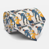 Vintage Travel, Art Deco, Winter Davos Schweiz Krawatte (Gerollt)