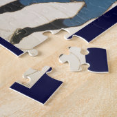 Vintage Travel, Art Deco, Winter Davos Schweiz Puzzle (Seite)