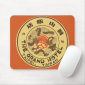 Vintage Travel Asia, Grand Hotel, Taipei, Taiwan Mousepad (Mit Mouse)