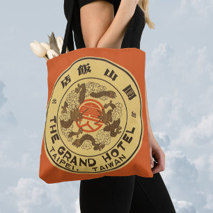 Vintage Travel Asia, Grand Hotel, Taipei, Taiwan Tasche