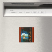 Vintage Travel Asia, Taiwan Pagoda Tiered Tower Magnet (In Situ (Geschirrspüler))