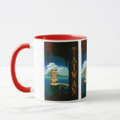 Vintage Travel Asia, Taiwan Pagoda Tiered Tower Tasse (Links)