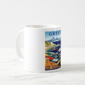 Vintage Travel Athens Griechenland Kaffeetasse (Vorderseite Links)