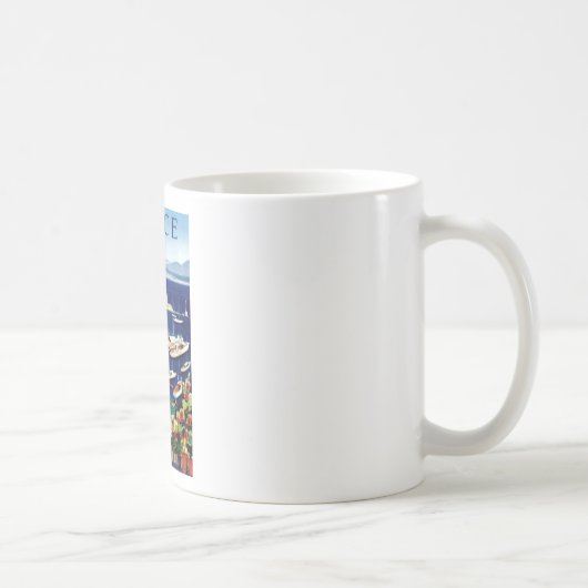 Vintage Travel Athens Griechenland Kaffeetasse (Rechts)