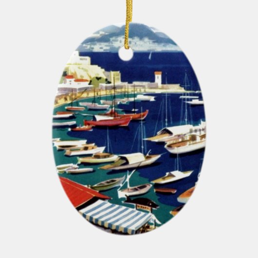 Vintage Travel Athens Griechenland Keramikornament (Vorne)