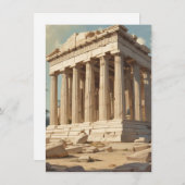 Vintage Travel Athens Griechenland Parthenon Tempe (Vorne/Hinten)