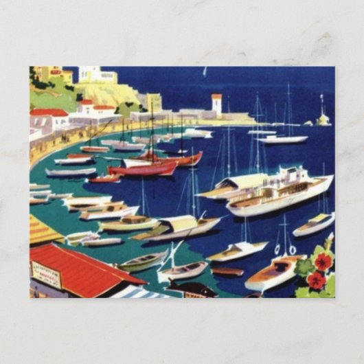 Vintage Travel Athens Griechenland Postkarte (Vorderseite)