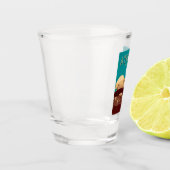 Vintage Travel Athens Griechenland Retro Landschaf Schnapsglas (Links)