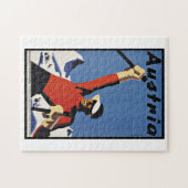 Vintage Travel Austria Ski Puzzle (Horizontal)