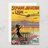 Vintage Travel, Aviation Airplanes, Lyon, Frankrei (Vorne/Hinten)