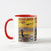 Vintage Travel, Aviation Airplanes, Lyon, Frankrei Tasse (Links)