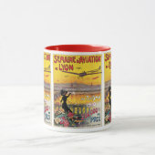 Vintage Travel, Aviation Airplanes, Lyon, Frankrei Tasse (Zentrum)
