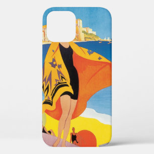 Vintage Travel, Beach Vacation at Calvi, Korsika Case-Mate iPhone Hülle