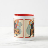 Vintage Travel Bellhops Hotel Roma, Cadiz, Spanien Tasse (Zentrum)