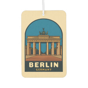 Vintage Travel Berlin Deutschland Brandenburg Tor Autolufterfrischer