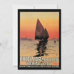 Vintage Travel, Boote im Excelsior Palace Venedig