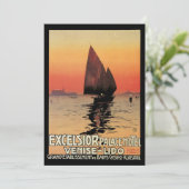 Vintage Travel, Boote im Excelsior Palace Venedig (Stehend Vorderseite)