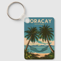 Vintage Travel Boracay Philippines Retro Landschaf