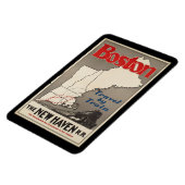 Vintage Travel Boston New Haven Bahn Magnet (Linke Seite)