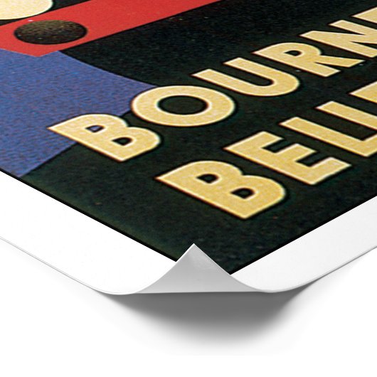 Vintage Travel Bournemouth Belle Train Poster (Ecke)