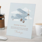 Vintage Travel Boy Babydusche Windelwindeln Sockelschild (In Situ)