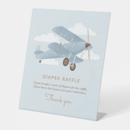 Vintage Travel Boy Babydusche Windelwindeln Sockelschild