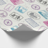 Vintage Travel/Briefmarke Packpapier (Ecke)