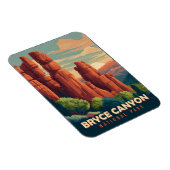 Vintage Travel Bryce Canyon Nationalpark Utah Magnet (Rechte Seite)