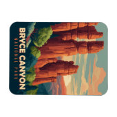 Vintage Travel Bryce Canyon Nationalpark Utah Magnet (Horizontal)