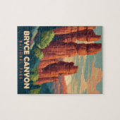 Vintage Travel Bryce Canyon Nationalpark Utah Puzzle (Horizontal)