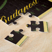 Vintage Travel Budapest Ungarn Bellhop Hat Puzzle (Seite)