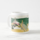 Vintage Travel, Cabrio Car im Land Kaffeetasse (Vorderseite Links)