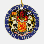 Vintage Travel Caledonian Hotel Edinburgh Schottla Keramikornament (Vorne)