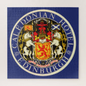 Vintage Travel Caledonian Hotel Edinburgh Schottla Puzzle (Vertikal)