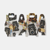 Vintage Travel Camera Muster Geschenkschachtel (Ungefaltet)